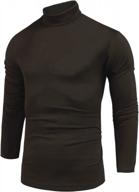 men's slim fit thermal turtleneck sweater - casual long sleeve knitted pullover for everyday wear - pacinoble logo