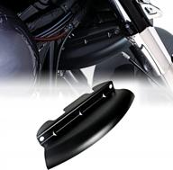 black lower triple tree wind deflector for harley touring electra street glide 2014-2021 models logo