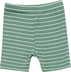 img 2 attached to Пижамный комплект Snug Fit в полоску для маленьких мальчиков и девочек - AVAUMA Ребристая одежда для сна для удобной повседневной носки
