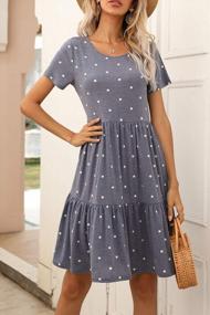 img 2 attached to Women'S Summer Ruffle Swing Dress - Loose Fit Casual Wear
