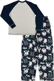 img 1 attached to 🐻 Yeti for Bed: Coordinated Pajama Sets for Adults, Kids, and Infants by Lazy One