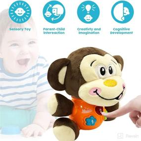 img 1 attached to SUNWUKING Baby Musical Toy Baby Doll - Interactive Infant Toy with Music and Plush Design - Ideal Newborn Gift and Soothing Toy for Toddlers - Adorable Baby Monkey Companion