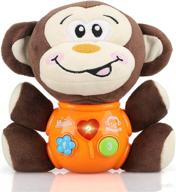 sunwuking baby musical toy baby doll - interactive infant toy with music and plush design - ideal newborn gift and soothing toy for toddlers - adorable baby monkey companion logo