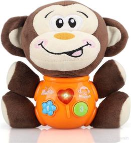 img 4 attached to SUNWUKING Baby Musical Toy Baby Doll - Interactive Infant Toy with Music and Plush Design - Ideal Newborn Gift and Soothing Toy for Toddlers - Adorable Baby Monkey Companion