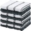 upgrade your kitchen with joybest's 100% cotton terry dish cloths - super soft, absorbent and quick drying (8-pack, grey) logo