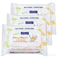 🧻 dr. fischer messy mouth wipes: food-grade baby wipes for clean and safe care - 3-pack, 120 wipes logo