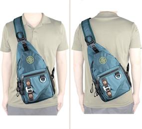 img 3 attached to 🎒 Vanlison Sling Backpacks: Ergonomic Shoulder Crossbody Bags for Outdoor Travel & More