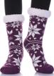 winter warm fuzzy slipper socks for women with non-slip soles, soft cozy fleece lining, and fluffy texture for ultimate comfort at home logo