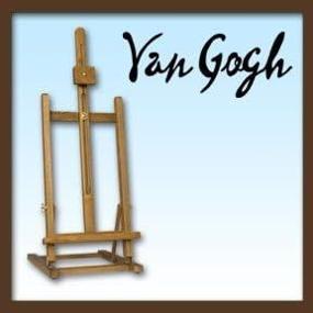 img 1 attached to Creative Mark Van Gogh Tabletop Artist Easel - Foldable, 🎨 Adjustable Angle for Travel Painting - Wooden H-Frame with Walnut Stained Finish