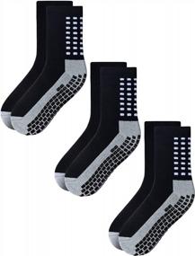 img 4 attached to Stay Safe And Comfortable With RATIVE Anti-Slip Hospital Socks For Men And Women