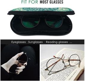 img 1 attached to 🕶️ Men's Portable Neoprene Zippered Eyeglass Sunglasses Accessories - Sunglasses & Eyewear Accessories