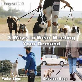 img 1 attached to 🐾 STARTSEATING Dog Treat Pouch: Convenient Waist Belt Bag for Pet Training and Walking with Bonus Poop Bag and Water Bowl