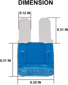 img 1 attached to MuHize Automotive Fuses Assorted - 105 PCS Micro2 ATR Car Blade Fuses (5, 7.5, 10, 15, 20, 25 & 30 AMP) + Puller Tool, Ideal for Car Boat Truck SUV RV Fuses Replacement