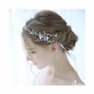 добавьте блеска своему свадебному образу с элегантным серебряным головным убором edary's crystal hair vine логотип