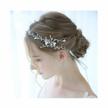 add sparkle to your wedding look with edary's crystal hair vine headpiece in elegant silver logo