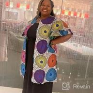 img 1 attached to SHENBOLEN Women African Print Jacket Dashiki Traditional Top Dress review by Davey Kamau