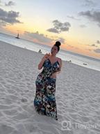 картинка 1 прикреплена к отзыву Bohemian Beach Sundress: SheKiss Women'S Summer Floral Maxi Dress With Spaghetti Straps And Low-Cut Design от Aaron Jensen