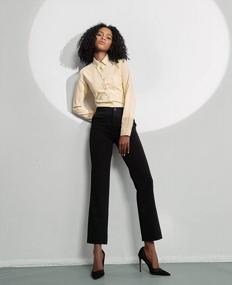 img 2 attached to Stay Classic And Comfy With MGWDT'S Women'S Oxford Button Down Blouse – Wrinkle Resistant And Long-Lasting (2XS-3XL Sizes Available)