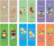 creanoso smart funny reading bookmarker cards (30 pack) – essential reading learning fun pack cards for kids boys girls – classroom school home supplies - great stocking stuffers gift logo