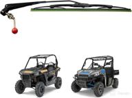 🚗 kemimoto utv manual hand windshield wiper compatible with polaris ranger rzr 900 1000 general, can am maverick x3 commander defender pro логотип