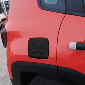 img 1 attached to Jeep Renegade Gas Tank Cover - Aluminum Exterior Accessories Fuel Filler Cap (2015-2018)