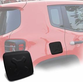 img 4 attached to Jeep Renegade Gas Tank Cover - Aluminum Exterior Accessories Fuel Filler Cap (2015-2018)