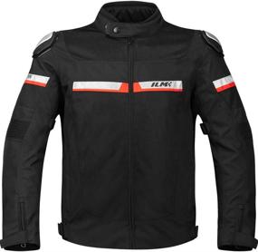 img 4 attached to 🧥 ILM Mesh Motorcycle Riding Jacket: CE Armored Alloy Shoulder Pads for Men and Women - Breathable Dirt Bike Motocross Jacket - Model BJK01 (Black, 4X-Large)