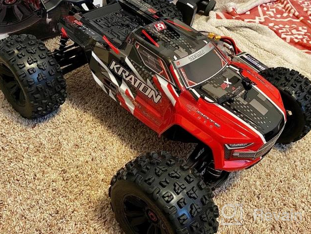 img 1 attached to ARRMA RC Truck 1/8 KRATON 6S V5 4WD BLX Speed Monster Truck With Spektrum Firma RTR, Red, ARA8608V5T1 review by Mike Skinner
