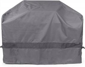 img 4 attached to Weather-Resistant Polyester Grill Cover With Adjustable Drawcord, Mesh Vent, Perfect For Grill And Charcoal Heating - Covermates