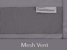 img 2 attached to Weather-Resistant Polyester Grill Cover With Adjustable Drawcord, Mesh Vent, Perfect For Grill And Charcoal Heating - Covermates