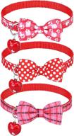 🐱 kooltail 3 pack cat collar breakaway adjustable with bow tie and bell - ideal for kittens, puppies, and kitty cats logo