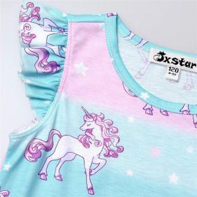 img 3 attached to 👸 Jxstar Girls & Doll Nightgowns Pajamas: Princess Sleepwear with Flutter Sleeves for Night Dresses