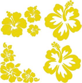 img 4 attached to Hibiscus Decal 4 Pack