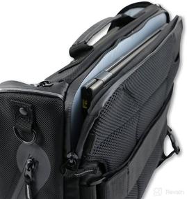 img 1 attached to 🎒 Dowco Iron Rider 05150 Waterproof Reflective Urban Commuter Mountable Messenger Bag: Black, 16L Capacity