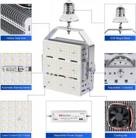 img 2 attached to Upgrade Your Lighting With OPENLUX Shoebox LED Retrofit Kit - ETL Approved, 120W=480W, 17400LM, 5000K, Perfect For Parking Lots And Tennis Courts