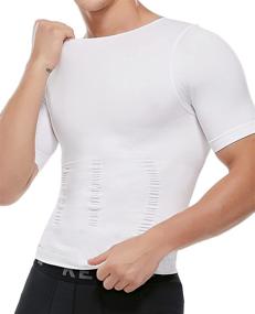 img 4 attached to Get The Perfect Look With SLIMBELL Men'S Compression Shirt: Slimming Tank Top For A Fit Body