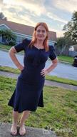 img 1 attached to MUXXN Women'S Short Sleeve Mermaid Formal Dress With Retro 1950S Style review by Chris Benton