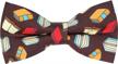 cotton adjustable bowtie with amusing print for men & boys - explore assorted patterns - pre-tied bow tie logo