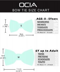 img 1 attached to Cotton Adjustable Bowtie With Amusing Print For Men & Boys - Explore Assorted Patterns - Pre-Tied Bow Tie