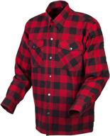 scorpion covert flannel shirt large motorcycle & powersports - protective gear logo