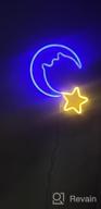 img 1 attached to Blue LED Neon Light Sign Wall Art Decor For Kids' Bedroom - USB Powered Crescent Moon Night Light, Christmas Birthday Gift (NEMBSWW) review by Kevin Bucher