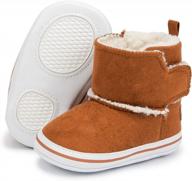 cozy & stylish winter boots for baby girls - plush, warm & soft sole! logo