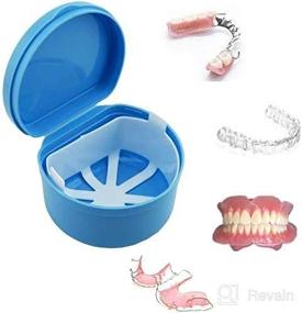 img 1 attached to 🦷 Denture Dental Teeth Strainer Storage: Simplify and Safely Store Your Dentures
