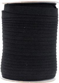 img 4 attached to Double Fold Bias Tape for Sewing, Seaming, Binding, Hemming, Piping, Quilting - Mandala Crafts, 1/2 Inch, 55 Yards Black