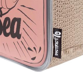 img 1 attached to District 70 Sardine Cardboard Cat Scratcher, 60x30x30cm Pink - Ultimate Kitty Entertainment!