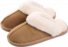 img 4 attached to Ultra-Soft And Non-Slip WATMAID Women'S House Slippers With Fluffy Fur For Indoor And Outdoor Comfort