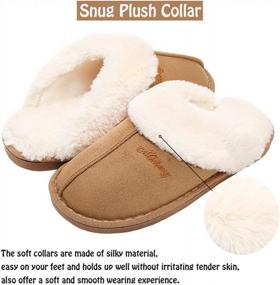 img 2 attached to Ultra-Soft And Non-Slip WATMAID Women'S House Slippers With Fluffy Fur For Indoor And Outdoor Comfort