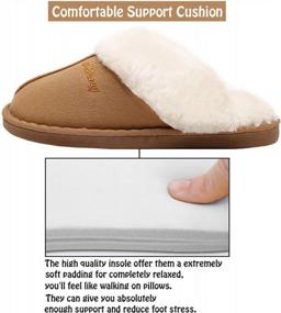img 1 attached to Ultra-Soft And Non-Slip WATMAID Women'S House Slippers With Fluffy Fur For Indoor And Outdoor Comfort