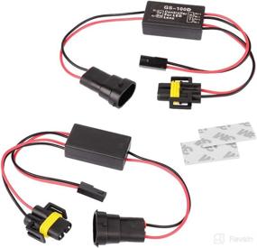 img 4 attached to HUIQIAODS 12V GS-100D Car Controller for BMW Fog Light Control High Beams With H11 Wire Connector,2 Pack: Enhance Visibility and Driving Safety!