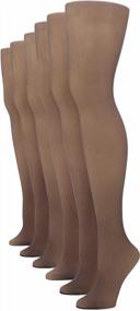 img 3 attached to Sheer Women'S Pantyhose With Full Waist Coverage
